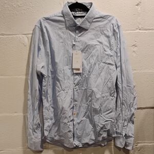 Women's Light Blue Button Down Shirt